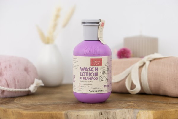 Baby Waschlotion & Shampoo (200 ml / Flasche, 8 Flaschen)