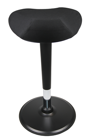 YULUKIA 200009 Höhenverstellbarer Sitzhocker, Fitness-Hocker mit dem schwarzen Rahmen