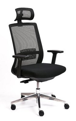 YULUKIA 200070 Bürostuhl mit höhenverstellbarer Sitzhöhe, Armlehne und Kopfstütz